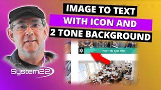 Divi Theme Image To Text With Icon And 2 Tone Background 