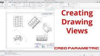 Creo Parametric - How To Create New Drawing Views