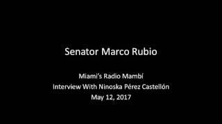 Rubio discusses Colombia on Radio Mambí