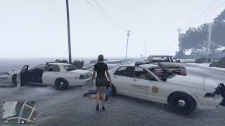 Police Simulator LSPDFR GTA V - Gangs War at Sandy Shores Case