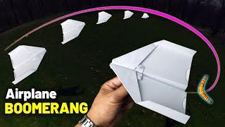 How to Fold a Boomerang Paper Airplane: It Flies Back to You!