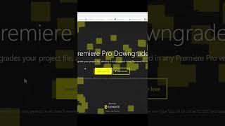How to Open ANY OLD File in Adobe Premiere Pro FREE - Downgrade #shorts