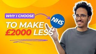 I choose to get £2000 less in the NHS, should you? (IMGs must watch!)