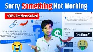 in stream Sorry something's not working problem|sorry something's not working facebook In stream Ads