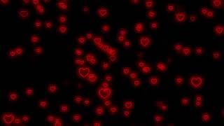 Flying Heart️Red Heart Neon Lights Love Heart Background Video Loop [10 Hours]