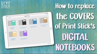 How to Change a Digital Planner Cover in GoodNotes: For Print Stick's Digital Notebooks