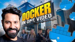 Docker In One Shot with 2 Live DevOps Projects (Hindi)