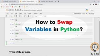 Swapping  variables in python
