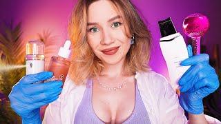 ️ ASMR DOCTOR Exam Roleplay ‍️ Face Cleansing, Skincare, Face Massage