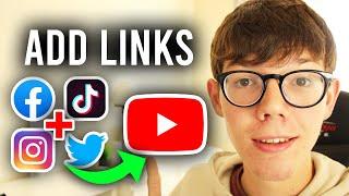 How To Add Social Media Links To YouTube Channel - Full Guide