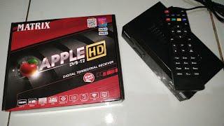 Unboxing STB TV Digital DVB-T2 Matrix Apel HD Merah