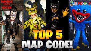 TOP 5 AMAZING HORROR MAP CODES FORTNITE CREATIVE 2.0