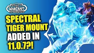 Spectral Tiger Mounts Available In Game In 11.0.7?! Landro's Loot Box | TCG Mounts