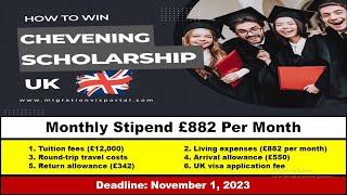 Chevening Scholarship 2024 | Fully funded | Study in UK | How to apply: step by step process