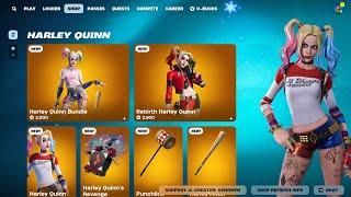 RETURNING Harley Quinn Bundle & Rebirth Harley Quinn Cosmetics FORTNITE ITEM SHOP!