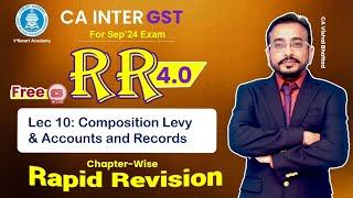 10 GST IDT Revision | Composition Levy | CA & CMA Inter | Vishal Sir | September 24 & January 25