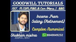 Income from salary (Retirement) Voluntary Retirement and Retrenchment compensation)