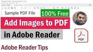 How To Add image To PDF in Adobe Reader For Free | Add Image in PDF | How to Insert image into PDF