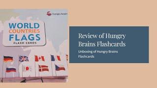 Unboxing & Review of  Hungry brains Countries Flag Flashcards set for 3months-7 years old kids