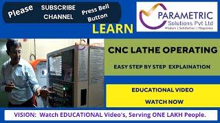 CNC Lathe Practical Operating Training at Thane  I Parametric Solutions