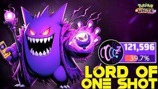 25 KILLS !!! GENGAR DESTROYING ENEMIES WITH THIS ONE SHOT SOLO Q BUILD  | POKEMON UNITE