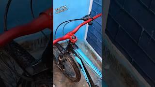 MTB Alloy Handle bar 780mm and Short Stem Installation in normal cycle to Stunt cycle #shortvideo