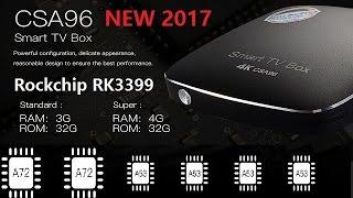 NEW! CSA96 Box Rockchip RK3399 4G/32G Android 6.0 TV Box