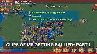 Lords mobile - Clips of me getting Rallied - Part 1