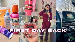 GRWM: First Day Back To School *after winter break*| chit chat, spring semester, makeup + more