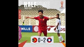 AFF U19 Championship Laos  2-0 Timor Leste  Full Highlight