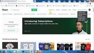 Fiverr Switch to buying and selling account