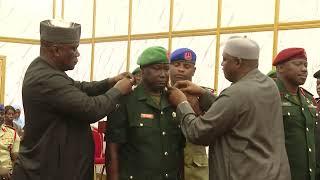 President Barrow decorates 10 senior officers of the Gambia Armed Forces