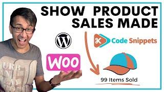 Show how many Items have been sold - WooCommerce Code Snippets - CodeSnippets