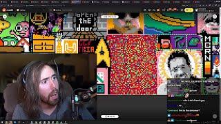 Asmongold gets counter-attacked by the French on r/place