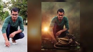 Photoshop Manipulation Tutorials | Photoshop Effects | Boy love Dragon