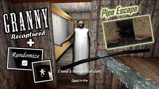 Granny - Recaptured, hard difficulty, randomize mode, my firts try, pipe escape on day 2