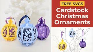 Cardstock Christmas Ornaments That SLOT Together! 