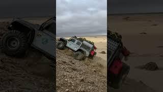 Defender jump off HILL #trx4defender #offroad #rc #tinytrucks #crawler #4x4