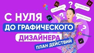 С НУЛЯ ДО ГРАФИЧЕСКОГО ДИЗАЙНЕРА: ПЛАН ДЕЙСТВИЙ. МОЁ ПОРТФОЛИО + МНОГО ПРИМЕРОВ ДИЗАЙН ПРОЕКТОВ.