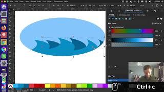 Cutting out shapes with Inkscape