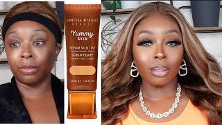 THIS FLAWLESS FINISH IS NOT FOUNDATION SIS| DANESSA MYRICKS YUMMY SKIN SERUM SKIN TINT|DID IT LAST?