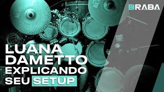 LUANA DAMETTO explaining her Drum setup at Crypta | Braba