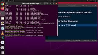 How to format bootable pendrive in Ubuntu