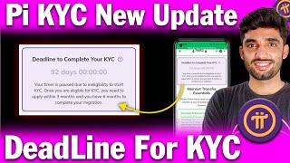 Pi KYC Latest New Update | DeadLine to Complete Pi KYC | Pi KYC kaise kare | Pi KYC Update