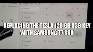 Replacing the Tesla USB Key with Samsung T7 SSD