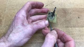 Making locks for antique clocks. Making a box lock part 3