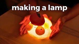 I Made a Goldfish Lamp with Polymer Clay!  Cozy Sculpting Process #studiovlog