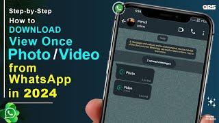 How to Download View Once Photo / Video from WhatsApp in 2024 #thinkcreative #viewonce #whatsapp