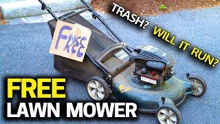 FREE Lawn Mower - Will it Run? Trash to Treasure & Tuneup Step by Step