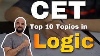 Top 10 Topics in CET Logic | 10 Days to Target Good Score in MBA CET | Improve MBA CET Scores